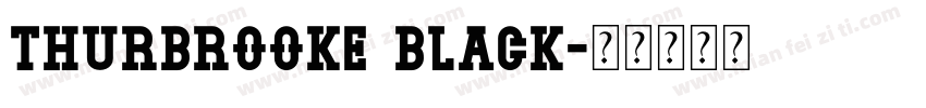 Thurbrooke Black字体转换